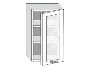19.50.3 Шкаф настенный (h=913) на 500мм с 1-ой стекл. дверцей в Чайковском - chajkovskij.magazin-mebel74.ru | фото