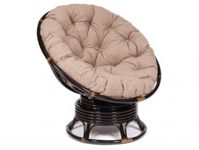 Кресло-качалка Papasan w 23/01 B с подушкой Antique brown, экошерсть Коричневый в Чайковском - chajkovskij.magazin-mebel74.ru | фото