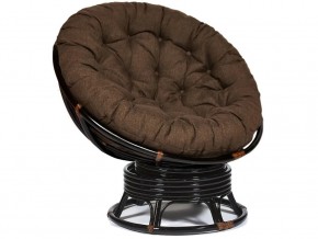 Кресло-качалка Papasan w 23/01 B с подушкой Antique brown, ткань Коричневый в Чайковском - chajkovskij.magazin-mebel74.ru | фото