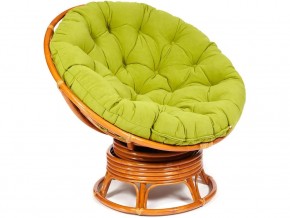 Кресло-качалка Papasan w 23/01 B с подушкой Cognac, флок Олива в Чайковском - chajkovskij.magazin-mebel74.ru | фото