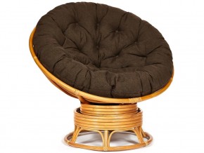 Кресло-качалка Papasan w 23/01 B с подушкой Honey, ткань Коричневый в Чайковском - chajkovskij.magazin-mebel74.ru | фото