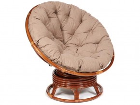 Кресло-качалка Papasan w 23/01 B с подушкой Pecan, экошерсть Коричневый в Чайковском - chajkovskij.magazin-mebel74.ru | фото