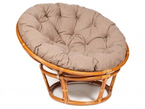 Кресло Papasan 23/01 W с подушкой Cognac, экошерсть Коричневый в Чайковском - chajkovskij.magazin-mebel74.ru | фото