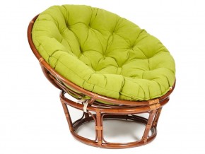 Кресло Papasan 23/01 W с подушкой Pecan, флок Олива в Чайковском - chajkovskij.magazin-mebel74.ru | фото