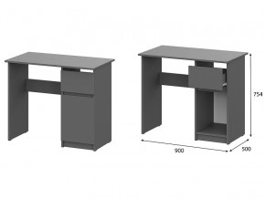 Стол письменный 900 Денвер Графит серый в Чайковском - chajkovskij.magazin-mebel74.ru | фото
